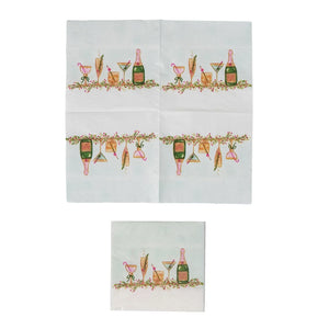 Paper Cocktail Napkins w/ Holiday Cocktails (Contains 50 Folded Pieces) - Lakeshore Trends