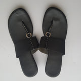 MOOTSIES TOOTSIES black slip on sandals - size 11M