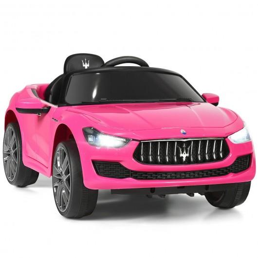 12 V Remote Control Maserati Licensed Kids Ride on Car-Pink by Big Wheels USA - Posh Baby Co.