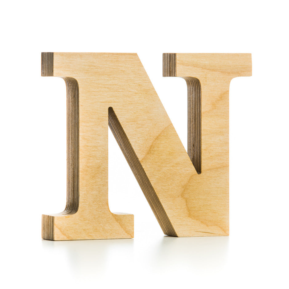Wooden letter crafted from quality birch plywood hand 
