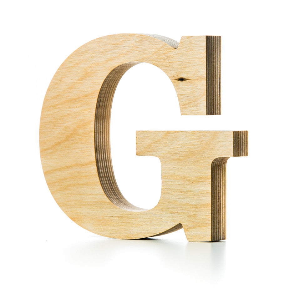 Wooden letter crafted from quality birch plywood hand 