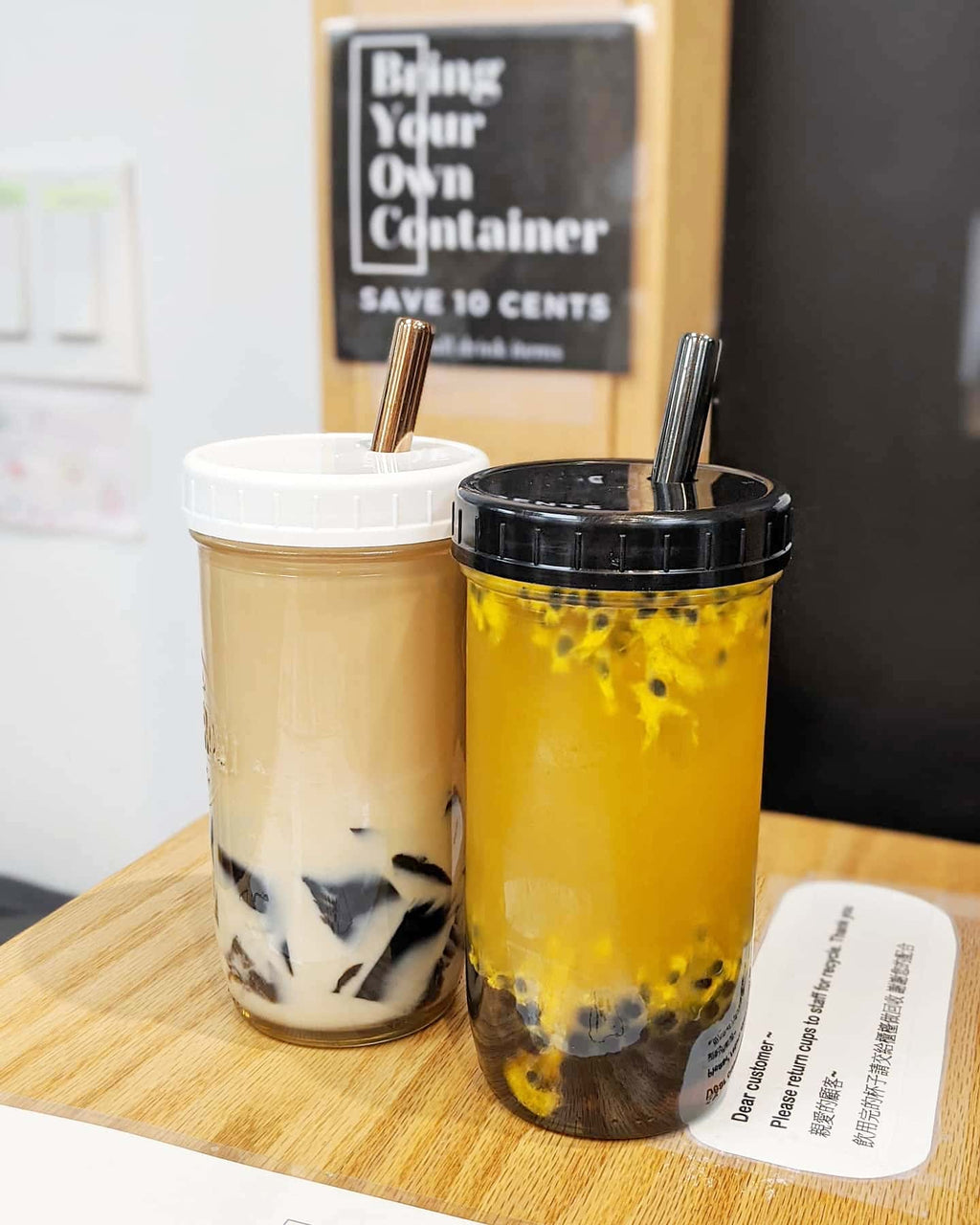 MOODIE Reusable Boba Cup, Bubble Tea Cup, Smoothie Cup With Lid and Straws  Double Walled Iced Coffee Tumbler With Reusable Sticker Set 