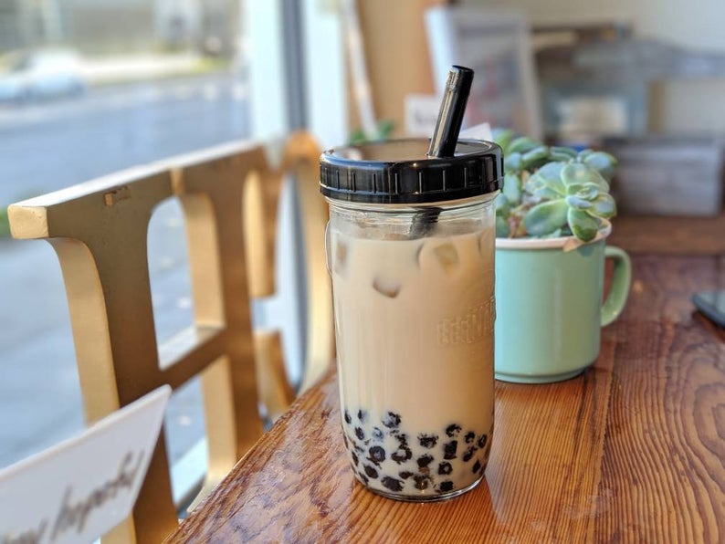 Bubble tea Travel Mug by peppermintpopuk