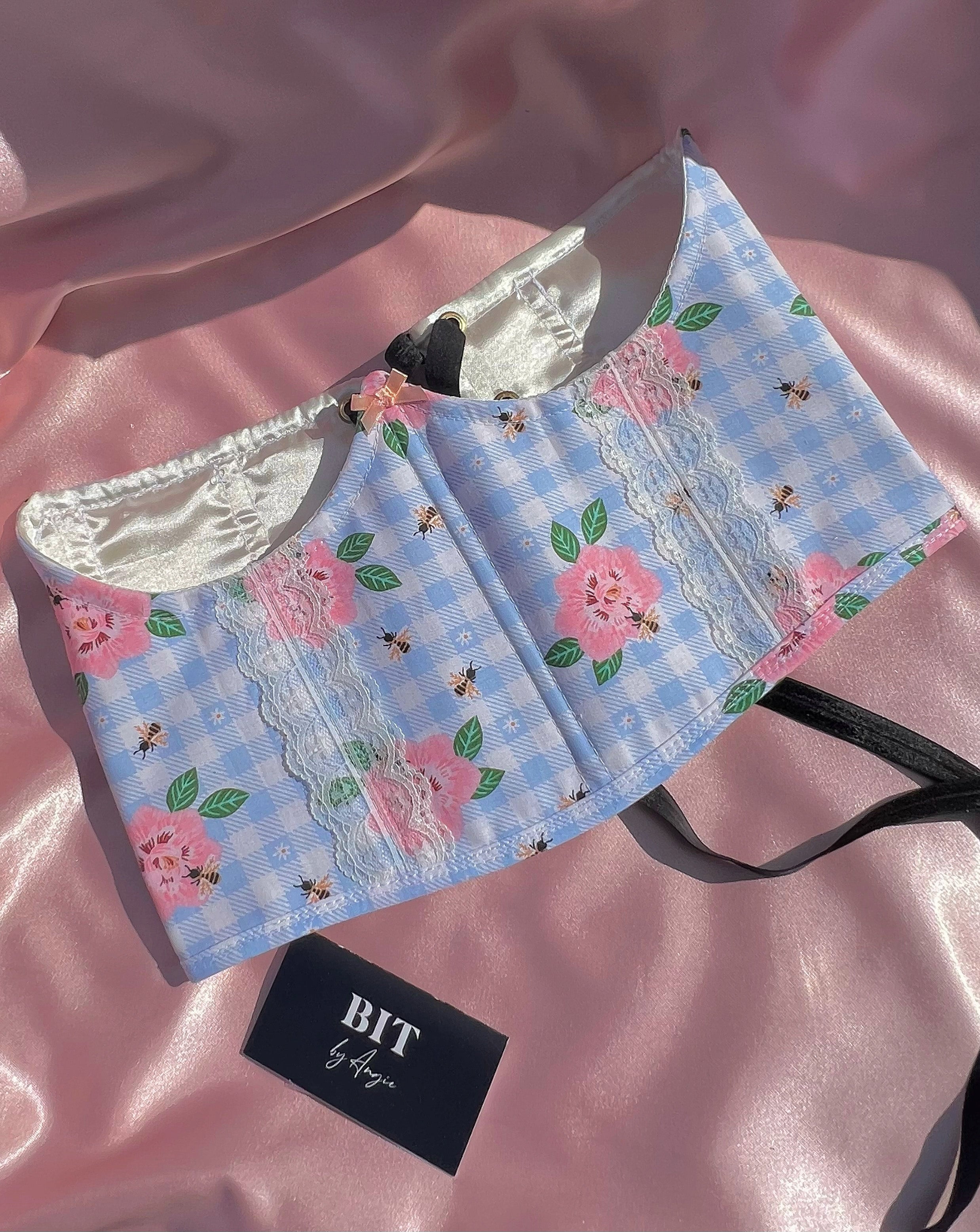 Springtime underbust corset