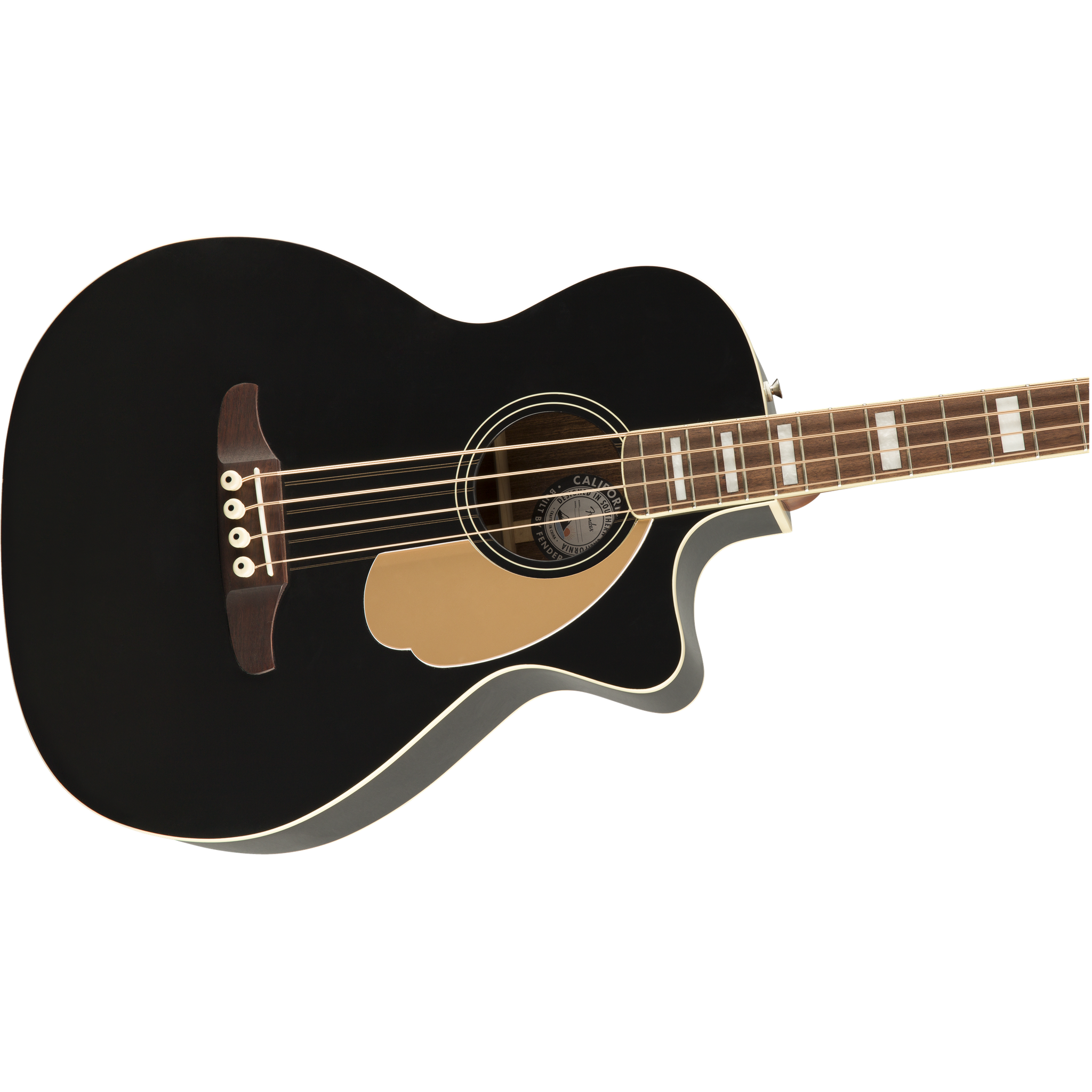 Fender 097-0743-106 Kingman Acoustic Bass Guitar, Black – Easy