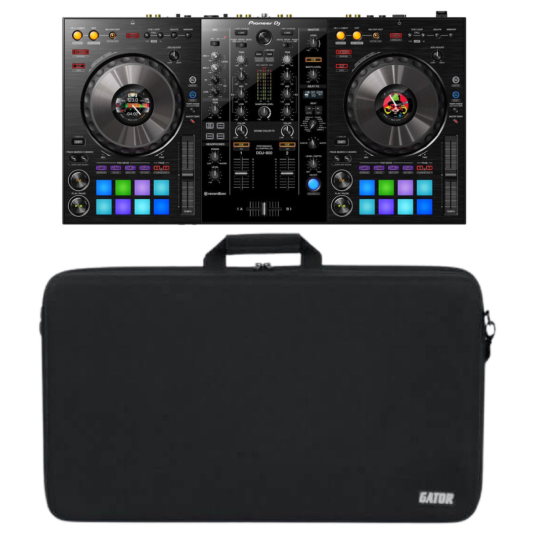 Pioneer DDJ-800 + GATOR GU-EVA-2816-4バッグDJコントローラー - www