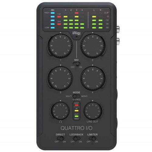 Zoom AMS-24 2x4 USB Audio Interface Bundle with USB/XLR Microphone