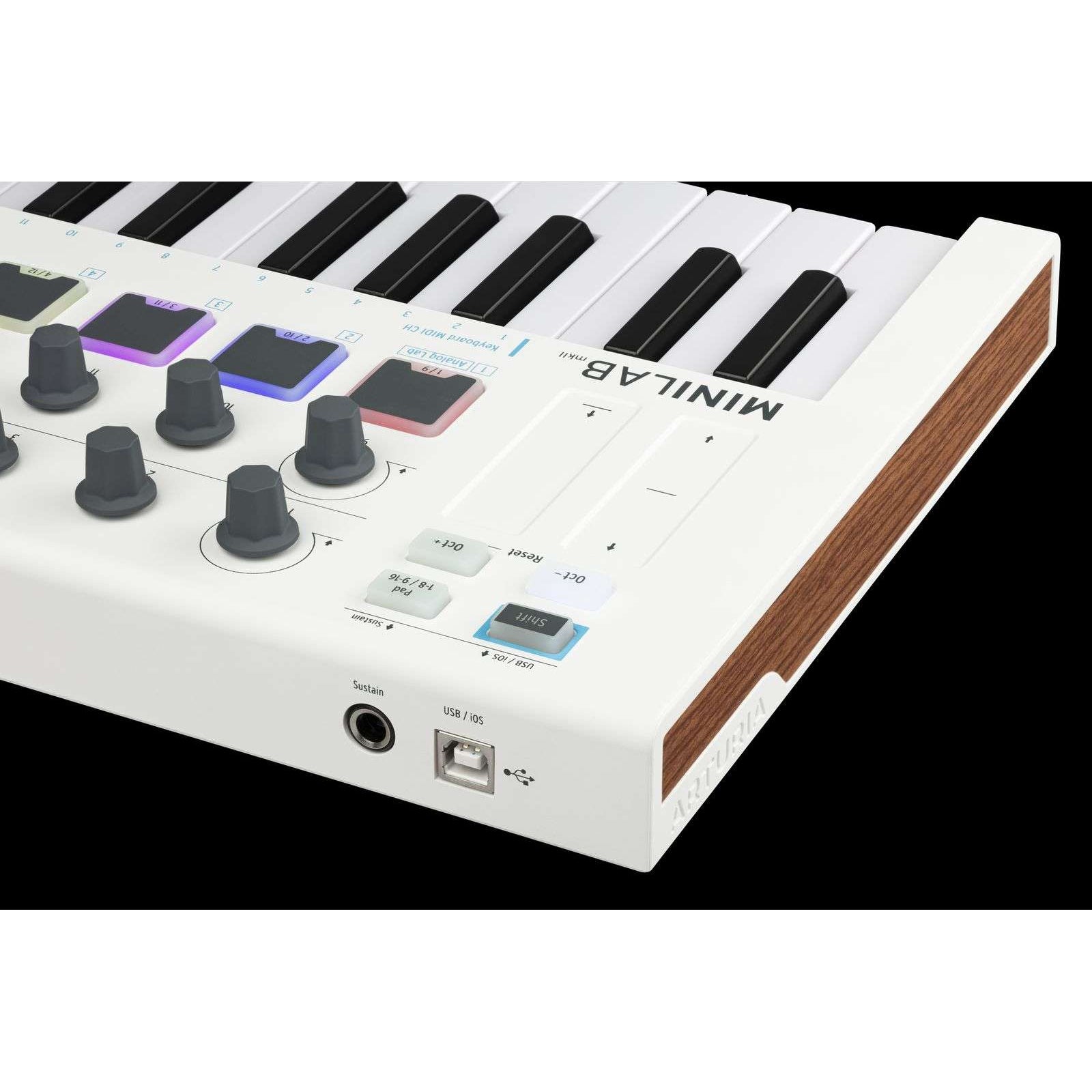 Arturia MINILAB3-WH MiniLab 3 25-Key Compact Midi Keyboard, White – Easy  Music Center