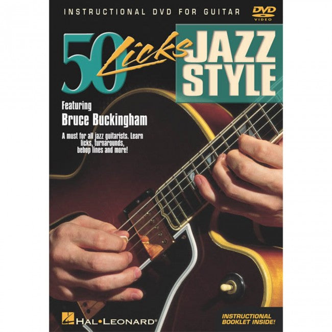 Hal Leonard HL00320379 50 Licks Jazz Style-Easy Music Center