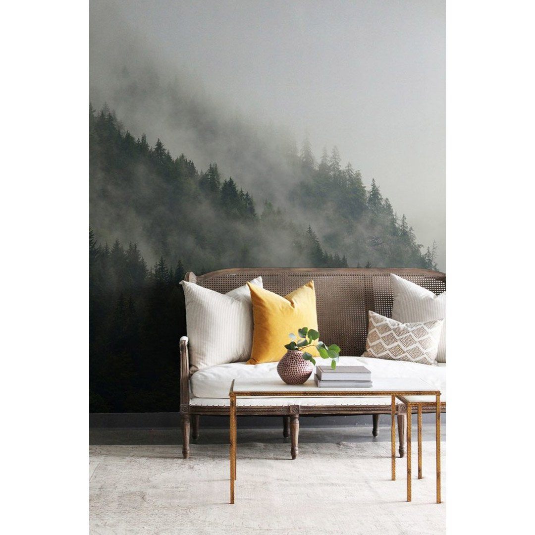 Misty Mountain Wallpaper Mural - Sample