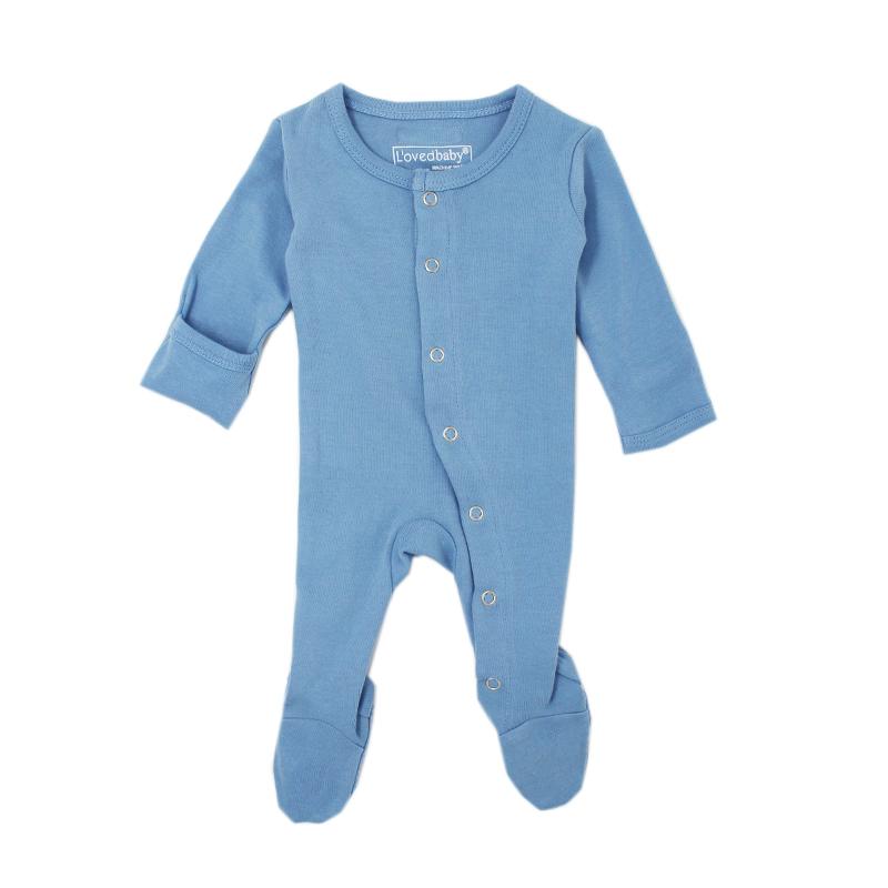Organic Footed Overall - River - 9-12m
