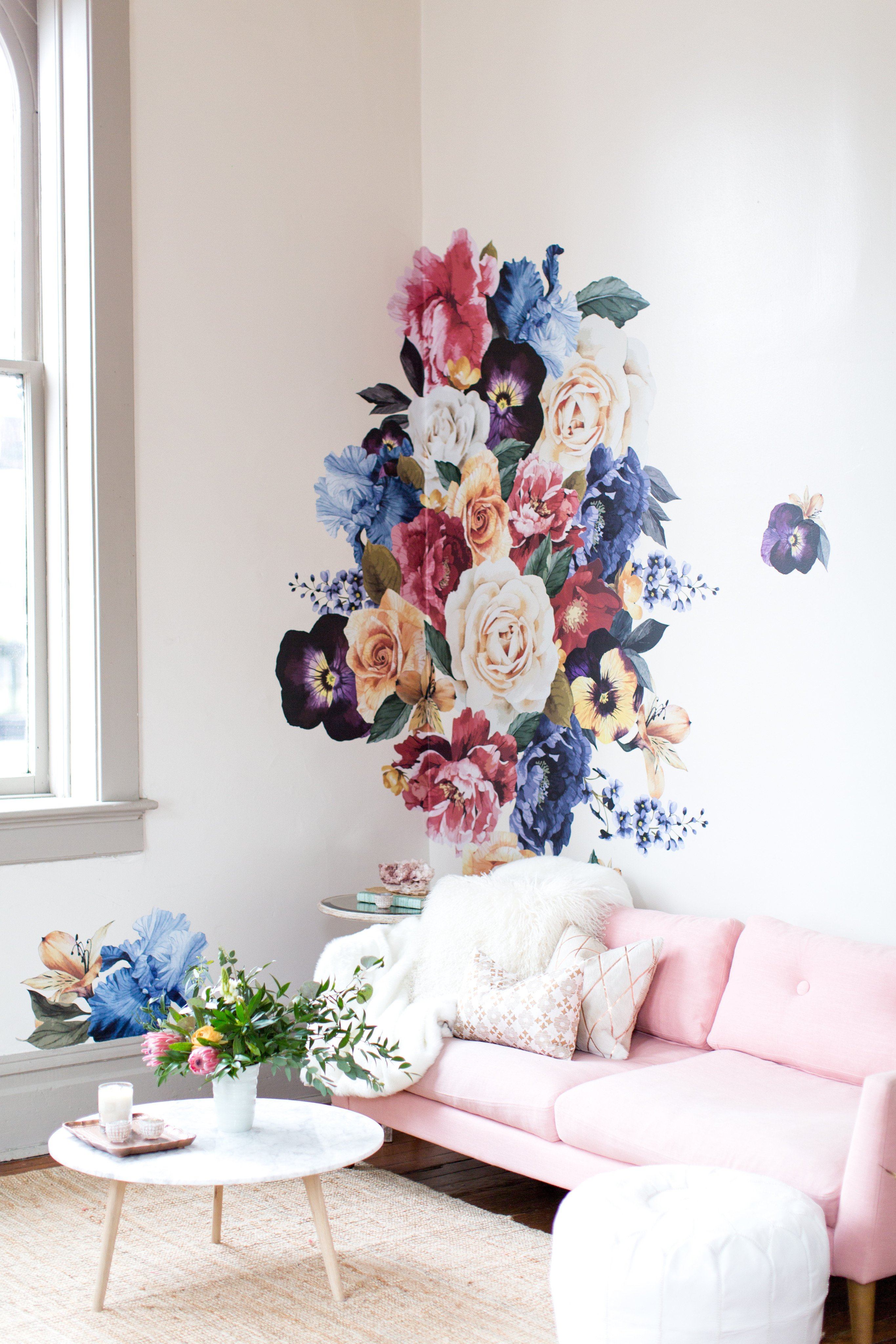 Vintage Floral Wall Decals | Vintage Flower Decals ...