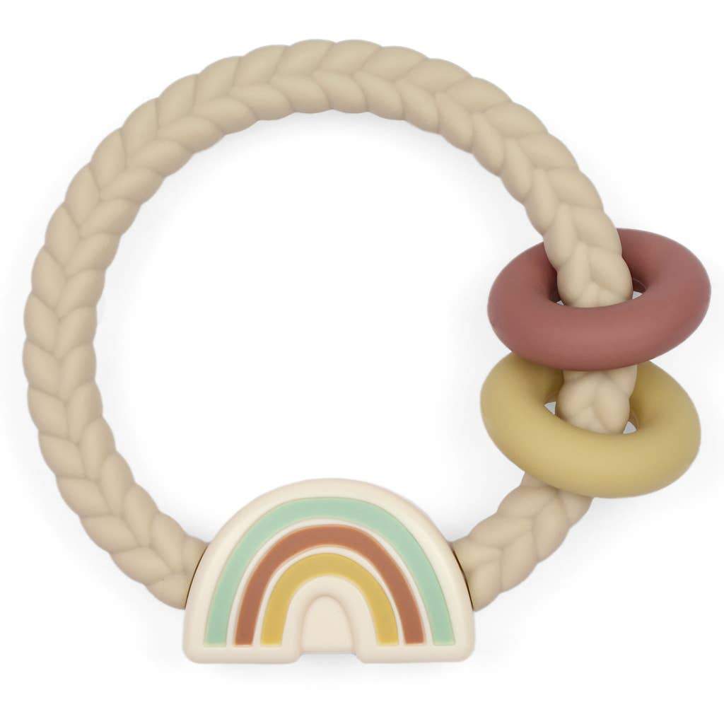 Image of Neutral Rainbow Silicone Teether