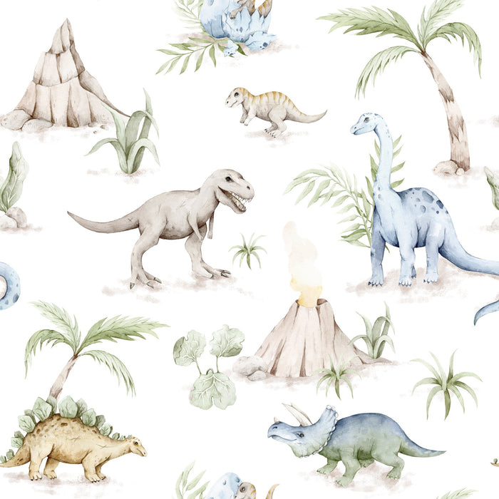 Magnetic Dino Wallpaper Yellow Green 