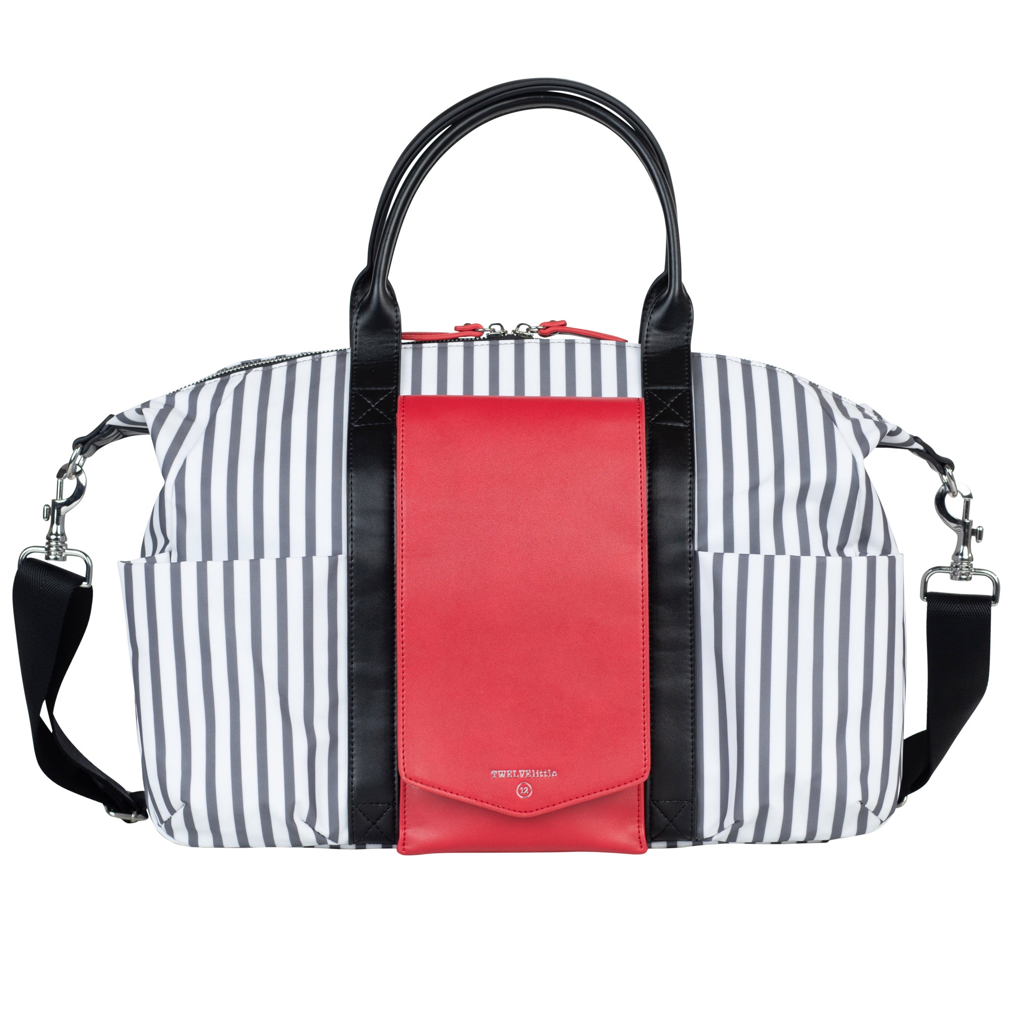 Peek-a-boo Satchel Diaper Bag - Stripe