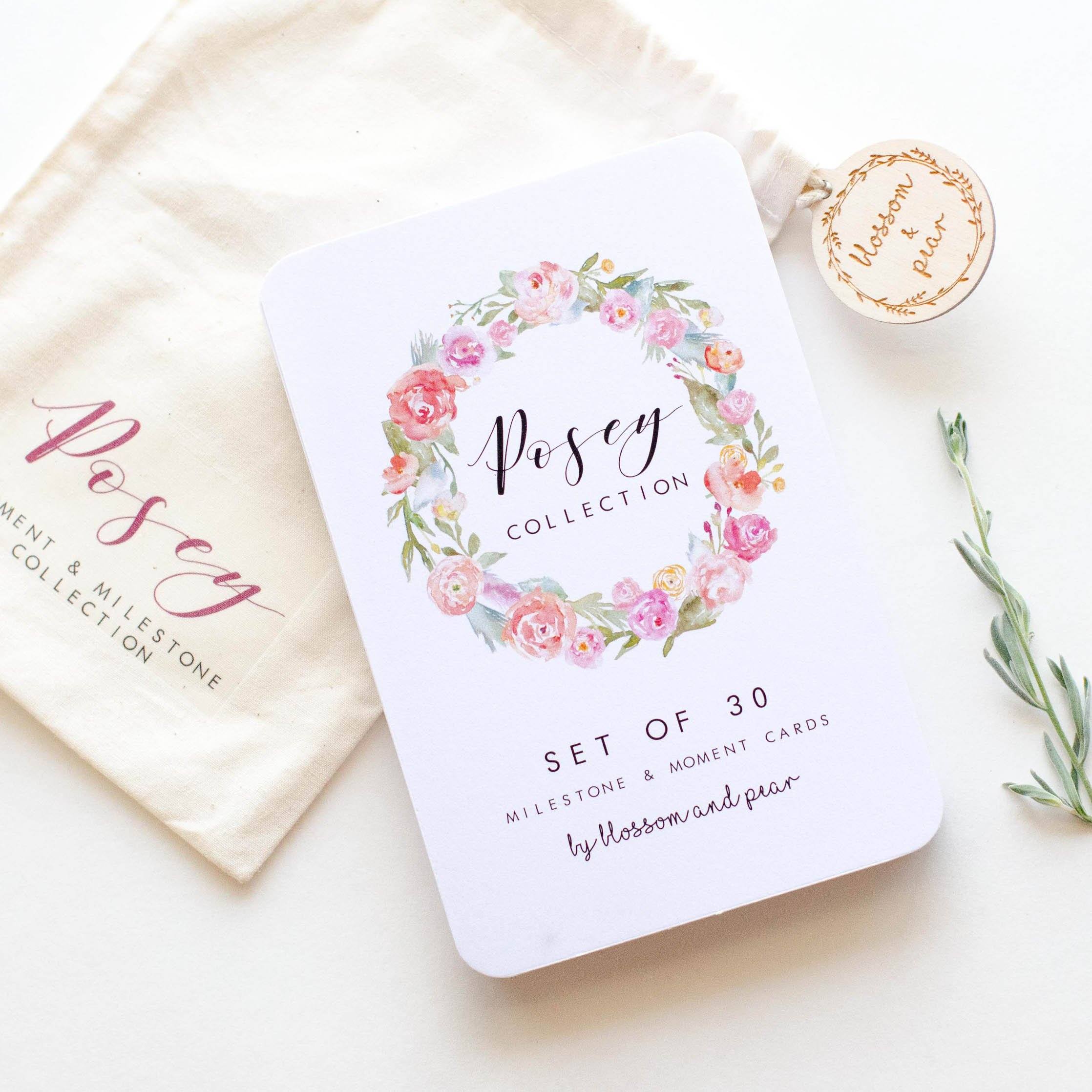 Baby Moment + Milestone Cards - Posey Collection