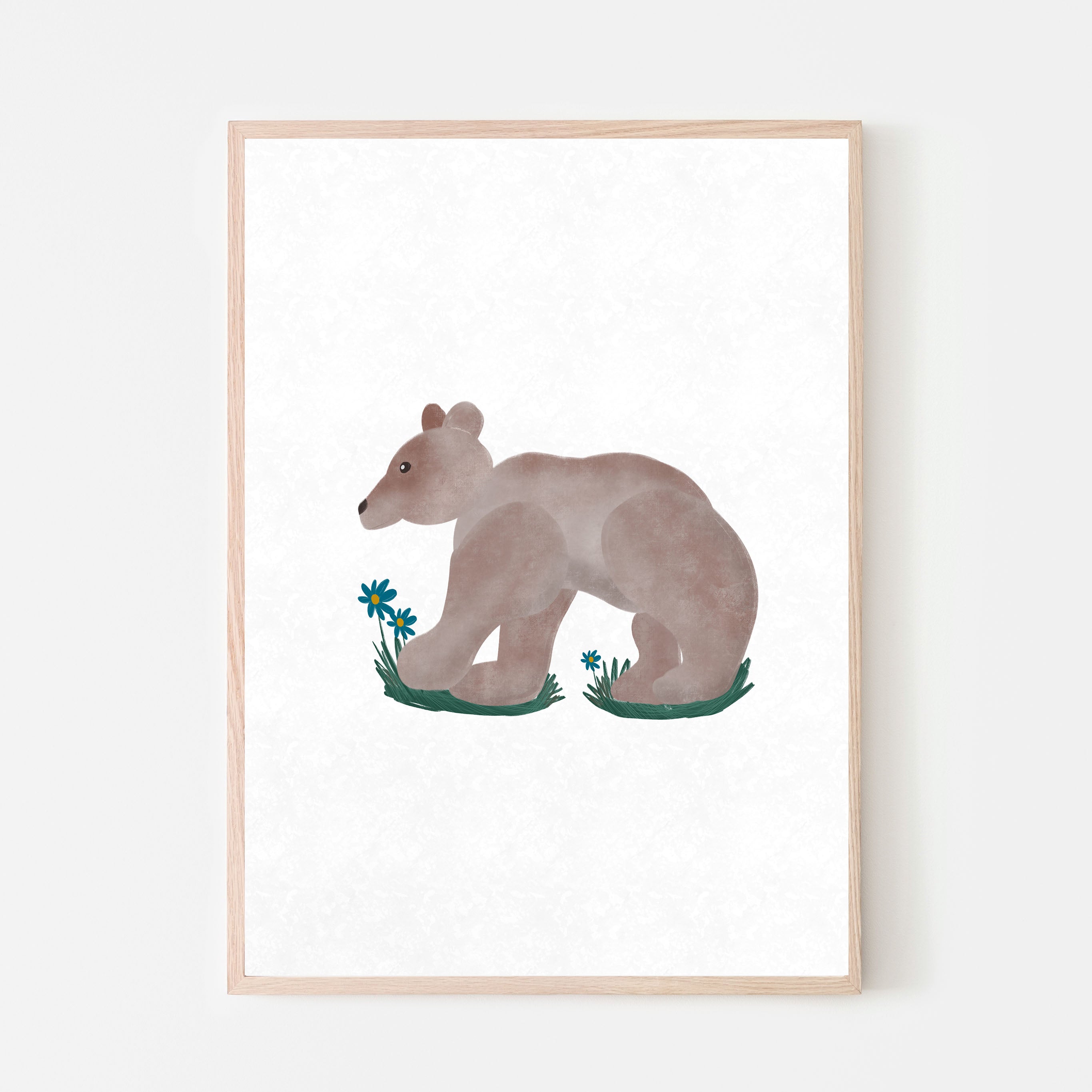 Image of Forest Brown Bear Art Print