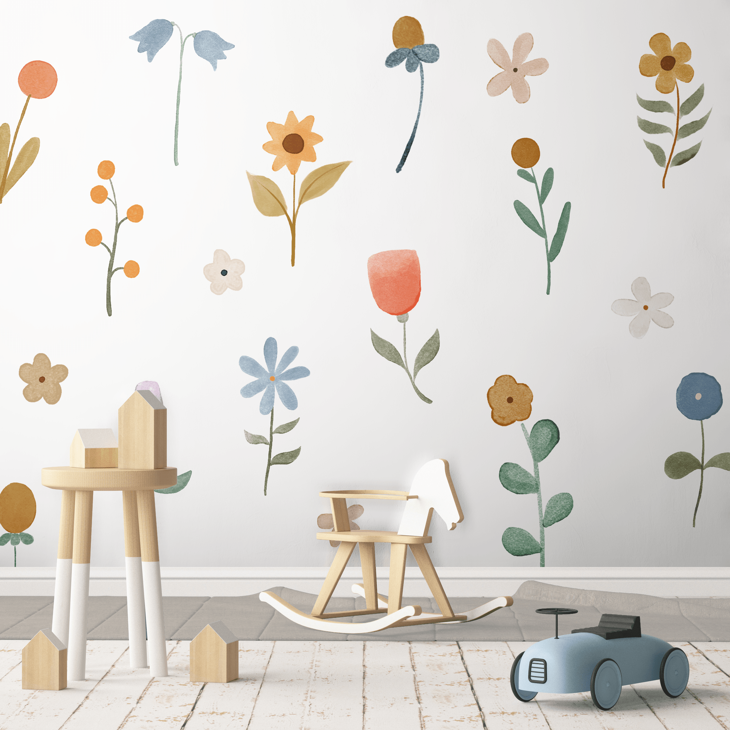 Image of Belen Flowers Wall Decal Set