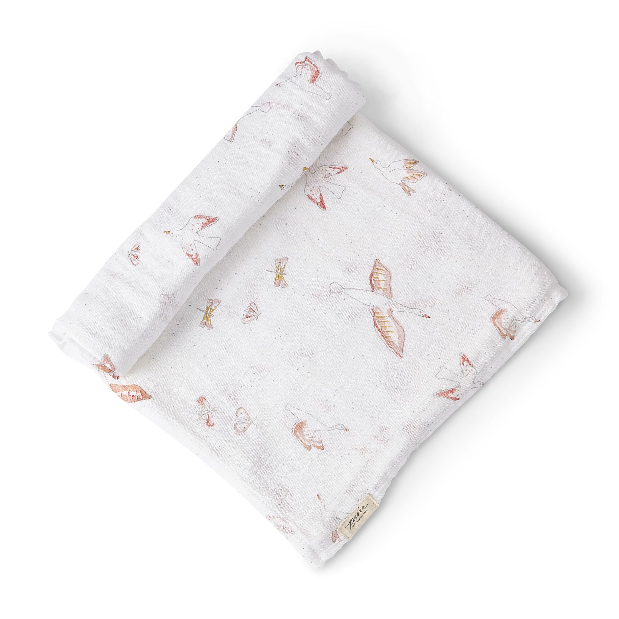 Birds Of A Feather Swaddle Blanket