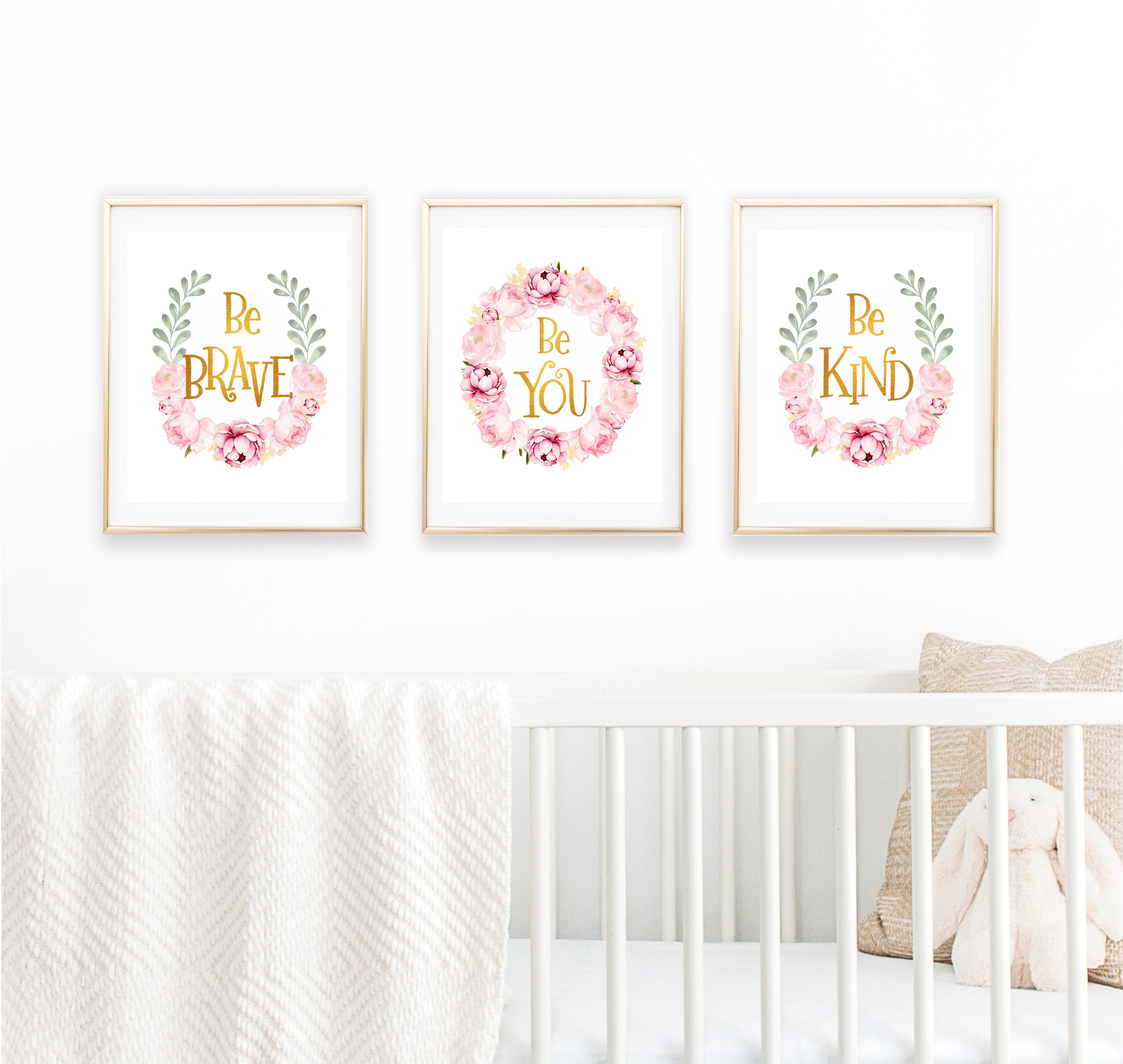 Simple Boho Nursery Prints with Simple Decor