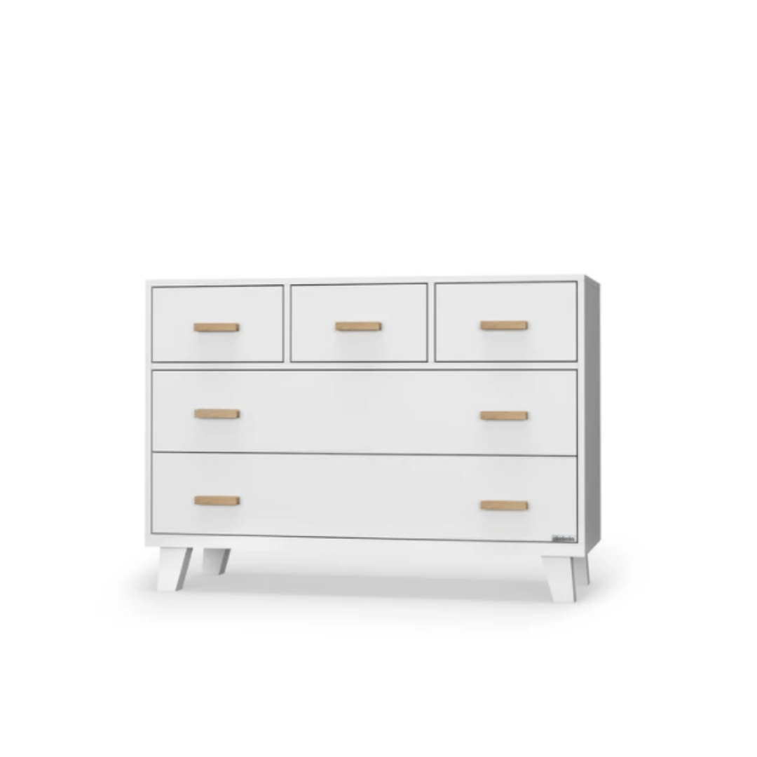 Image of Boston 5-Drawer Dresser - White