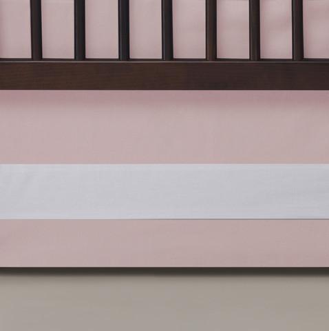 Solid Crib Skirt - Blush