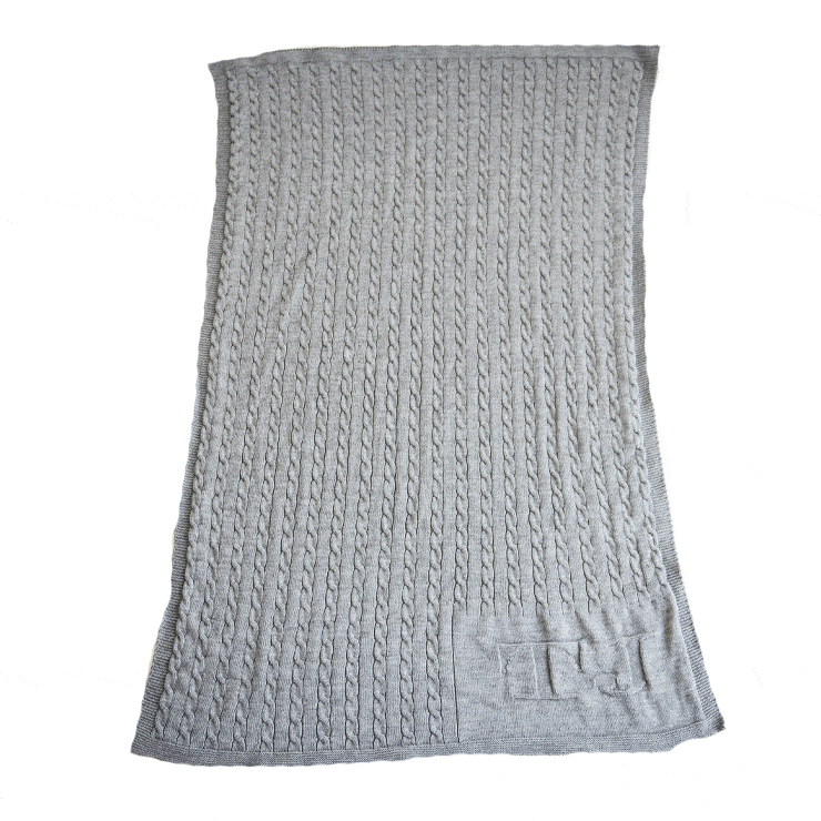 Cable Knit Blanket - Stroller