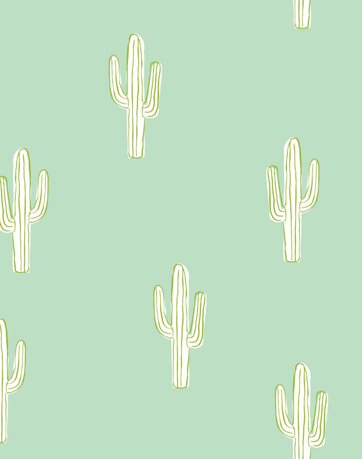 Cactus Wallpaper - Removable / Panel / Aventurine