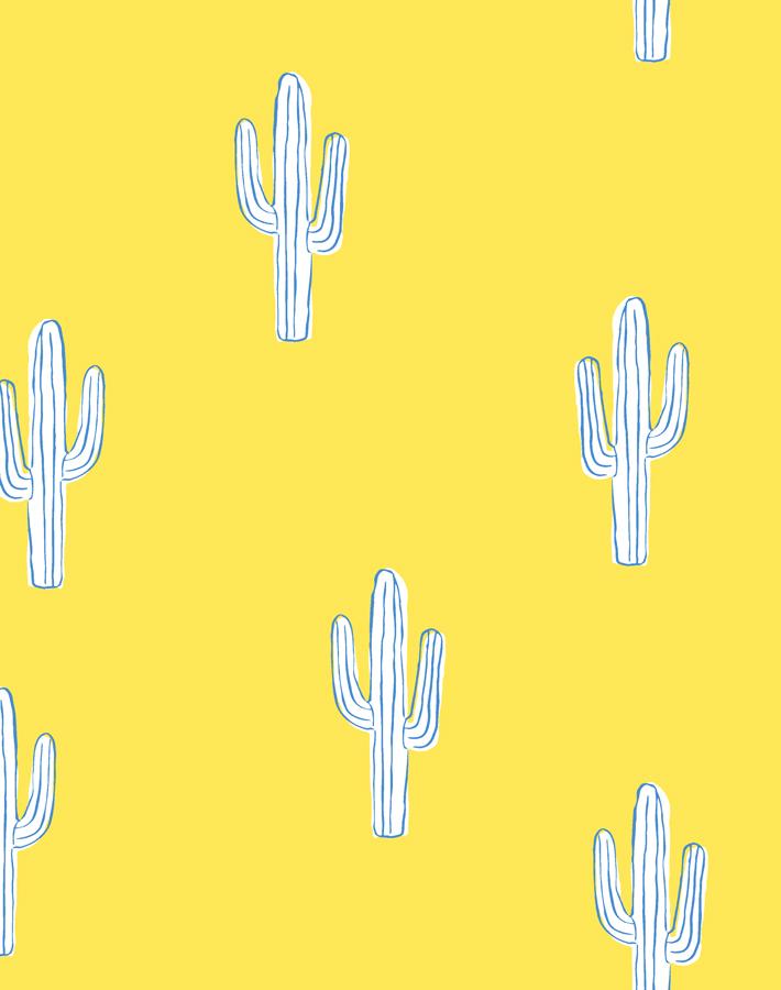 Cactus Wallpaper - Removable / Panel / Daffodil