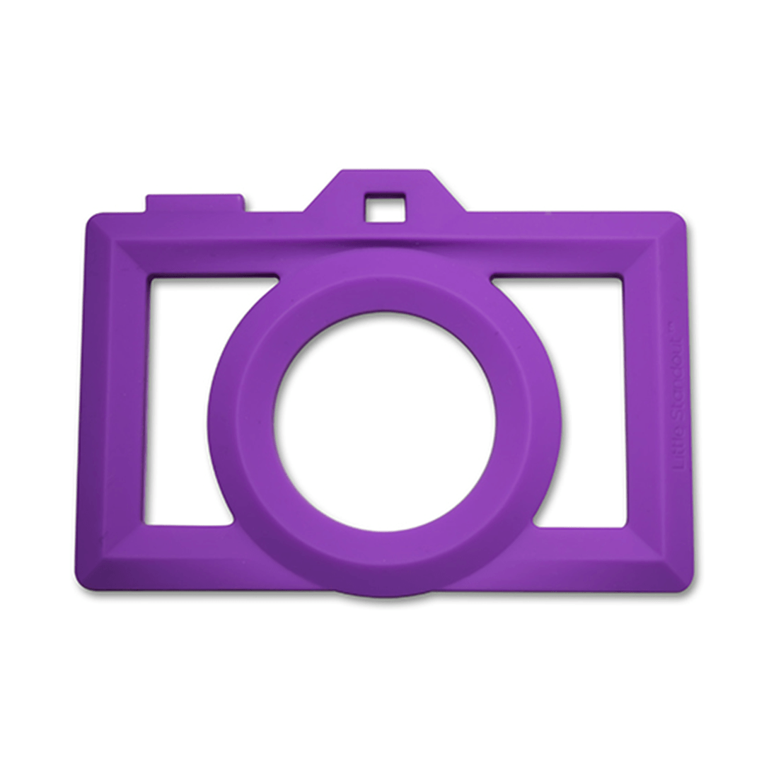 Silicone Camera Teether - Purple