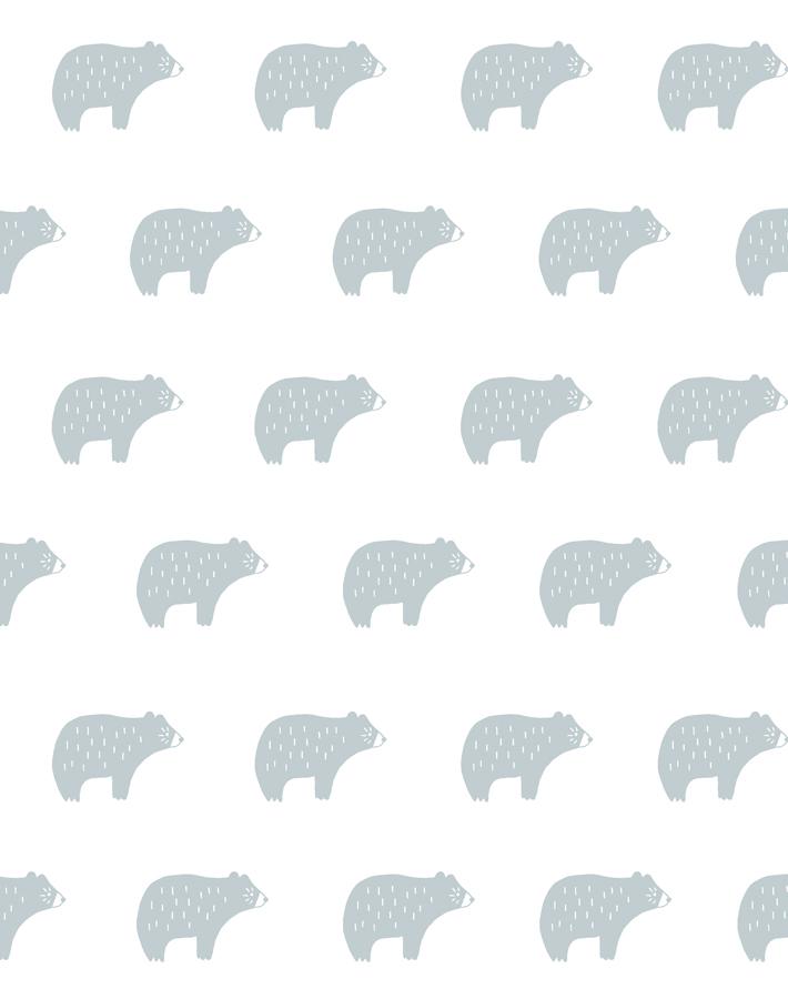 Chubby Bear Wallpaper - Removable / Sample / Elephant