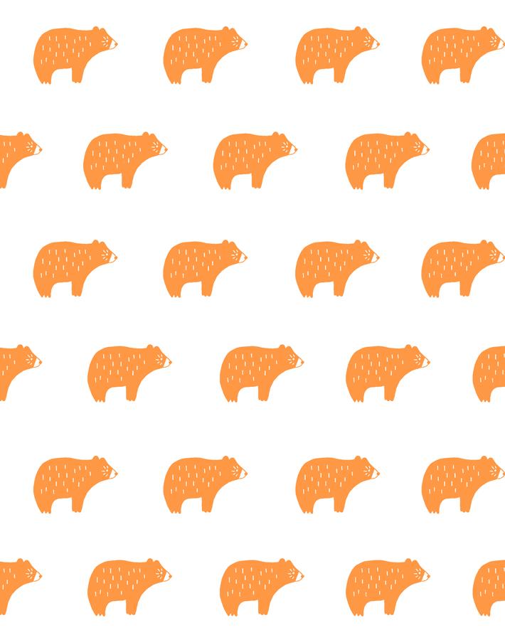 Chubby Bear Wallpaper - Removable / Panel / Pushpop