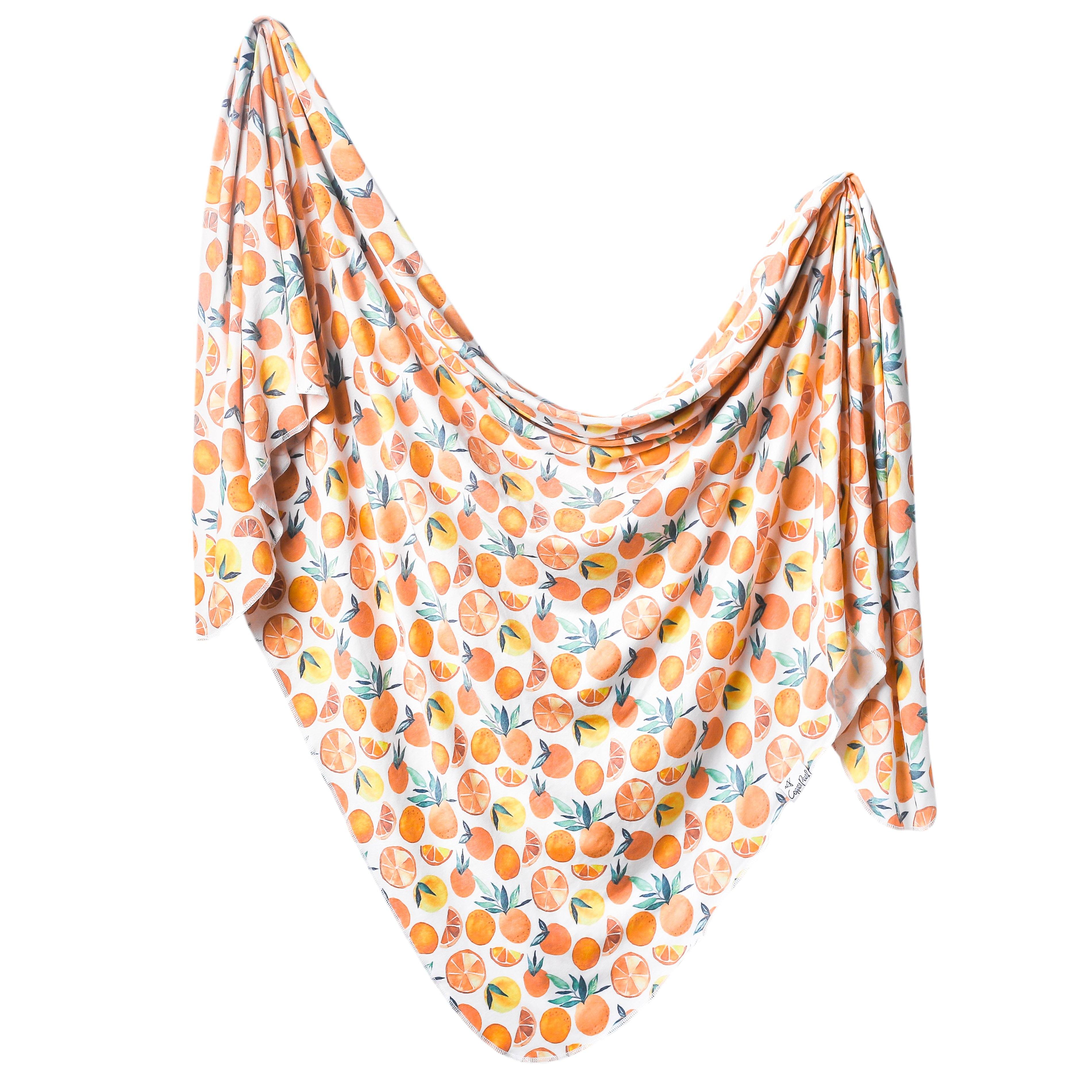 Citrus Knit Swaddle Blanket