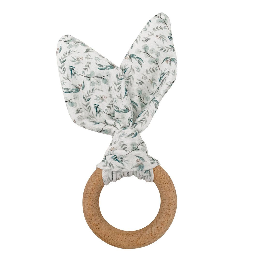 Crinkle Bunny Teether - Evergreen