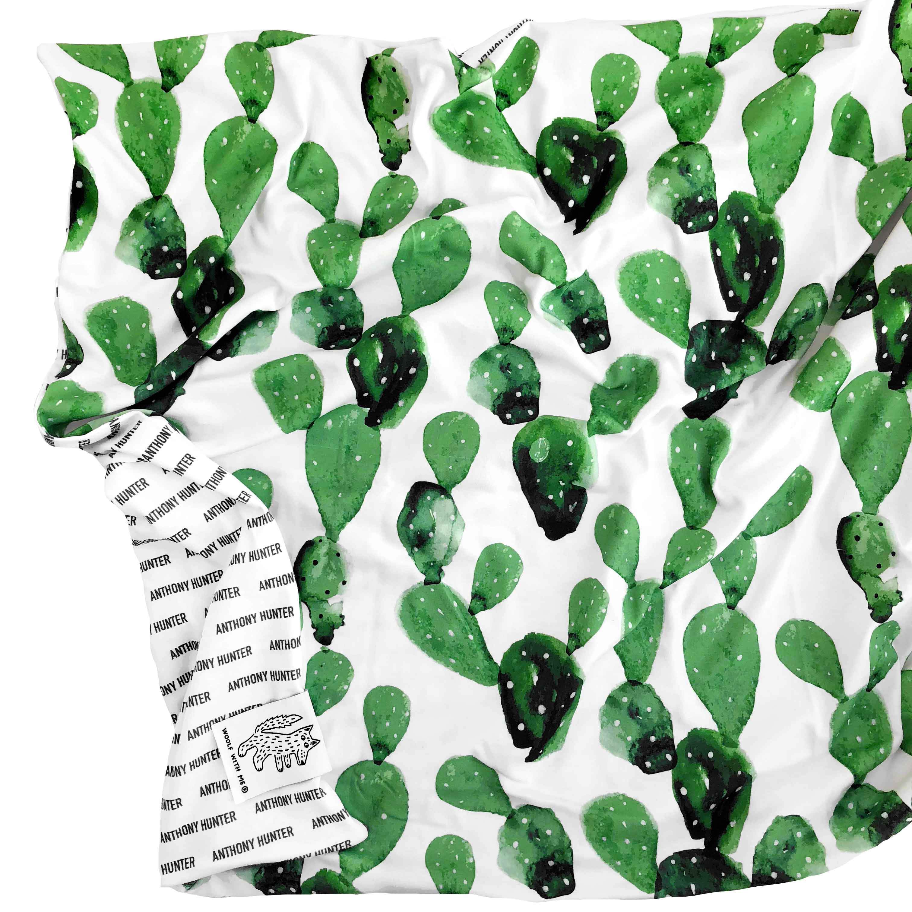 Organic Personalized Cactus Blanket