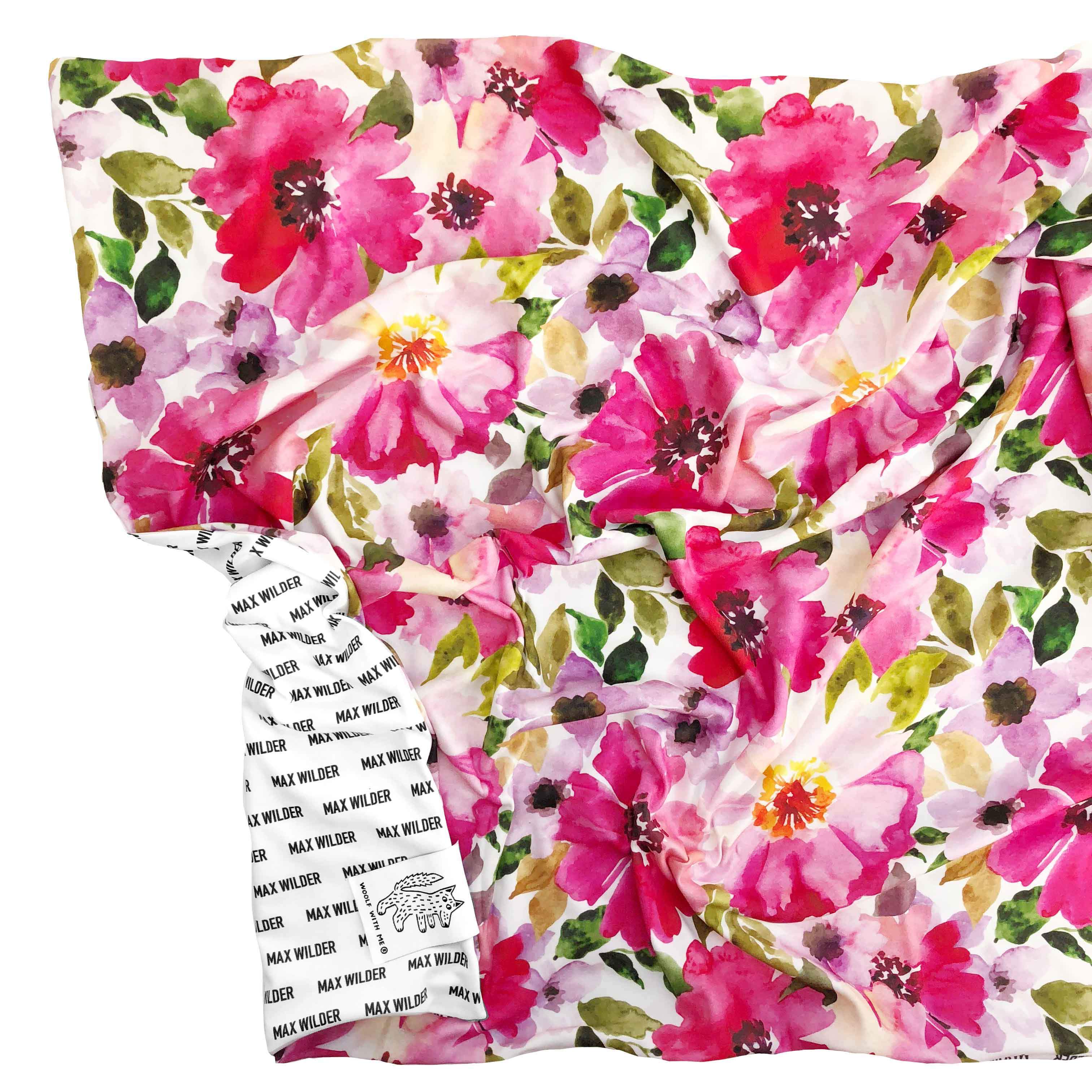 Organic Personalized Floral Blanket