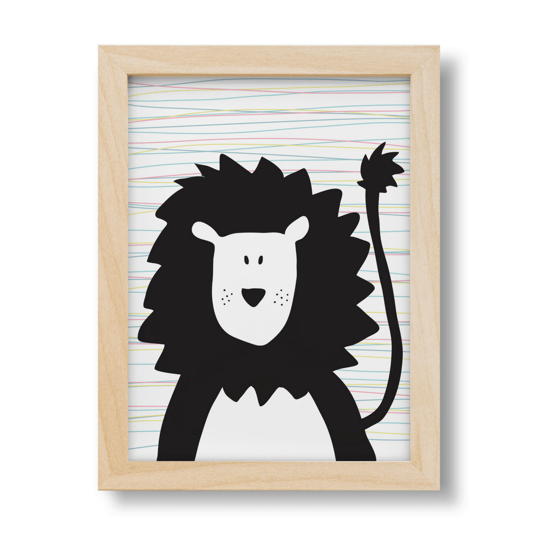 Freckle The Lion Print - Multi / 12 X 16