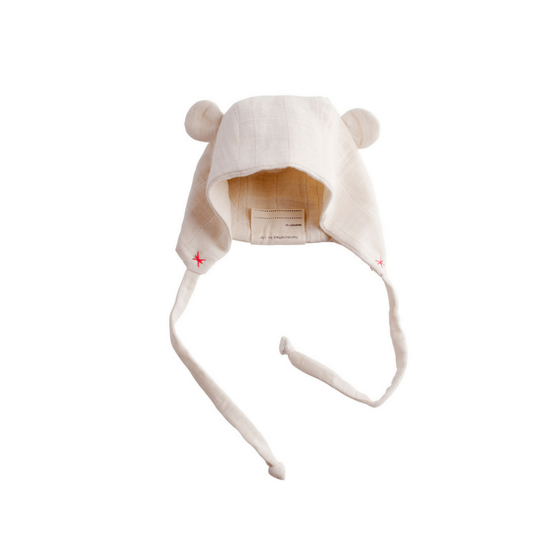 Organic Bear Cap - Light Pink