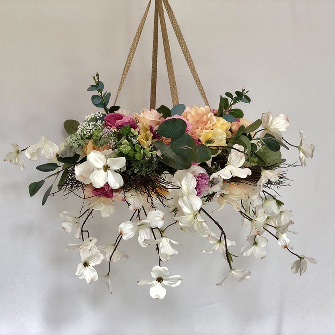 Large Floral Mobile - Fuchsia