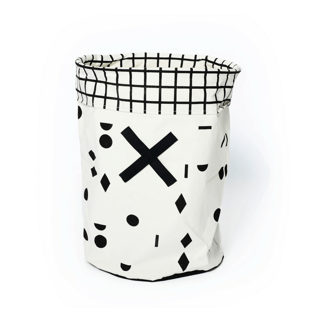 Ol? Toy Hamper - Black And White