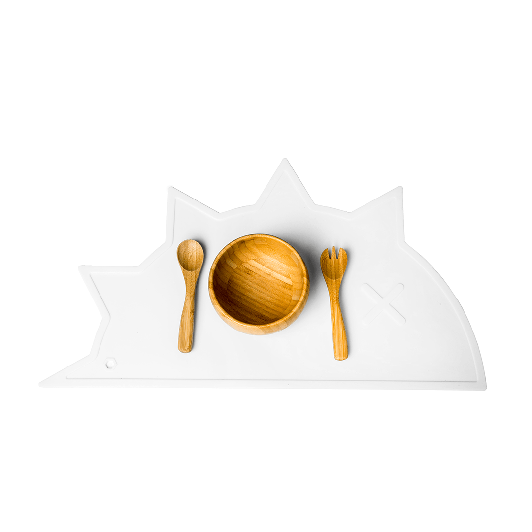 Hedgehog Dino Placemat - White