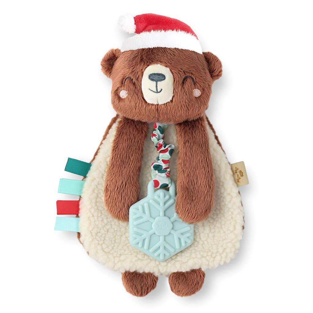 Image of Itzy Lovey Holiday Bear Plush + Teether Toy