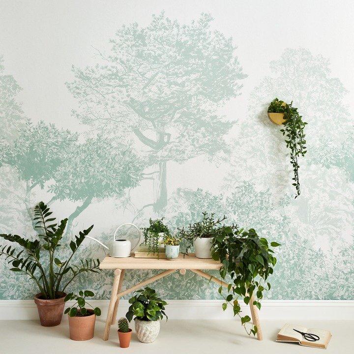 Hua Trees Mural - Roll / Green