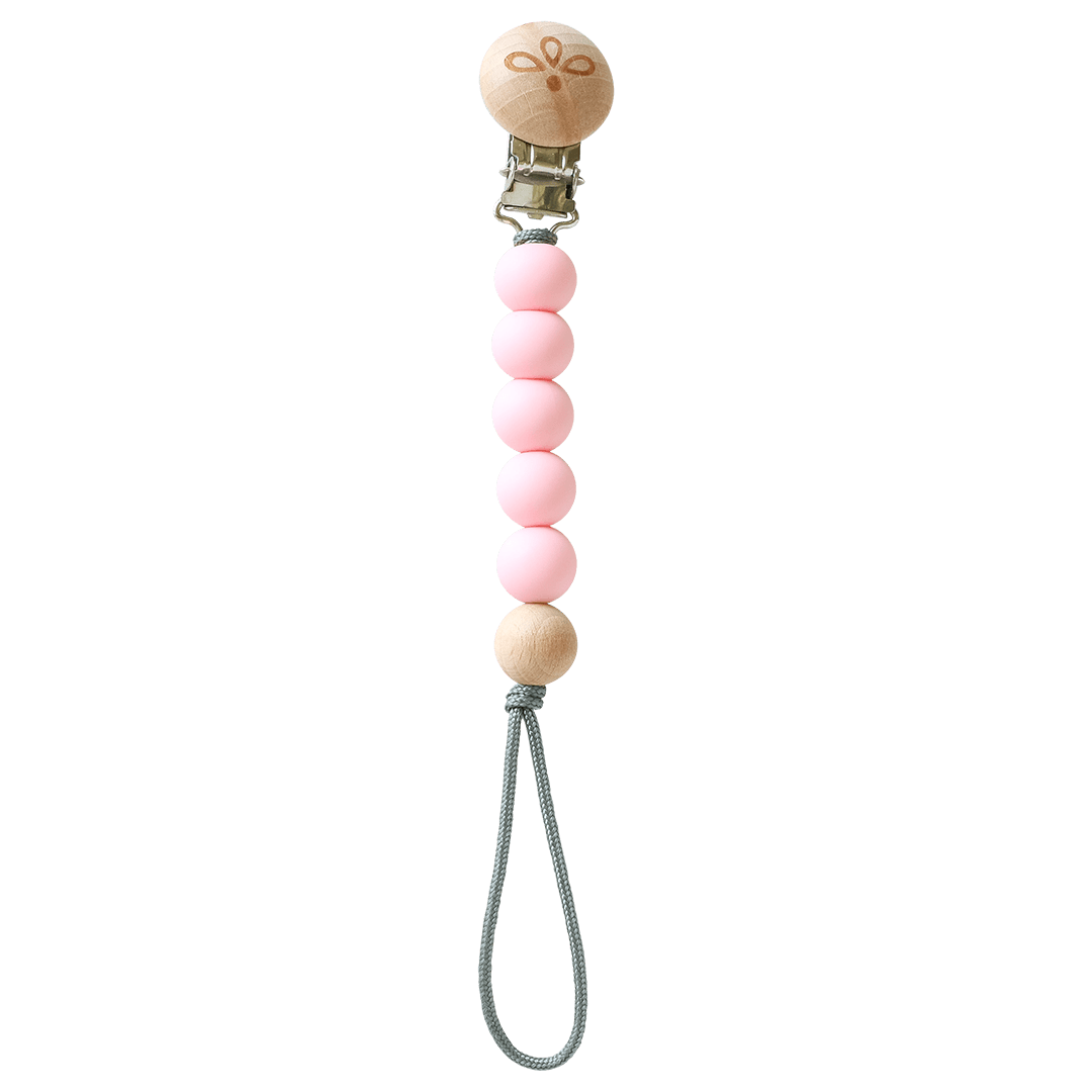 The Duke Leash Pacifier Clip - Pig