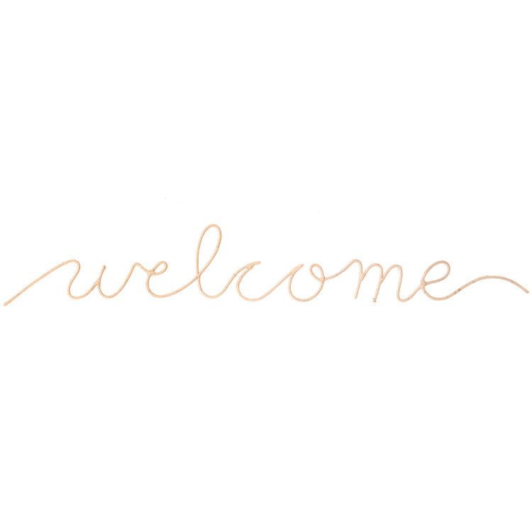 Welcome Word Art Wall Hanging