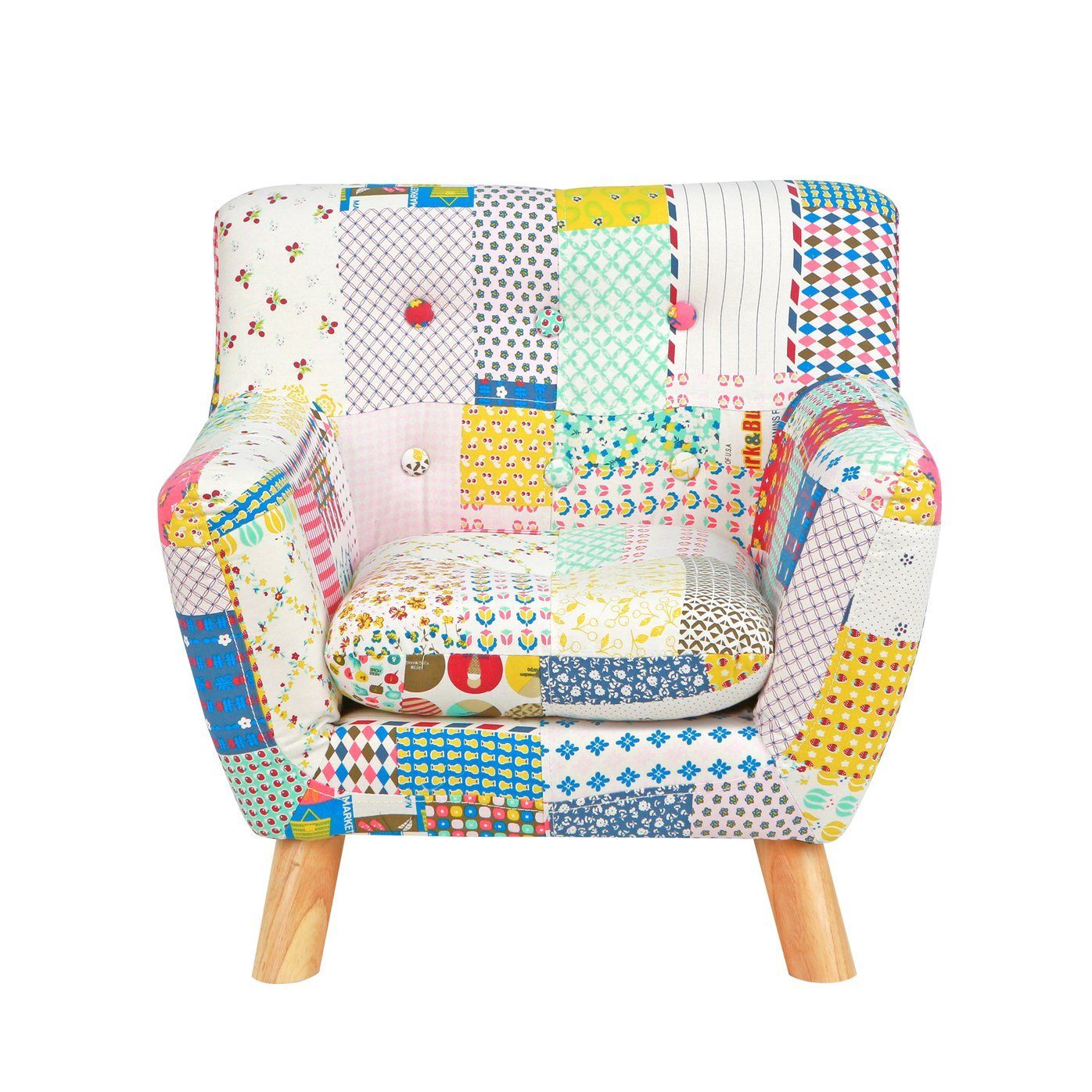 Jacey Floral Kids Patchwork Chair