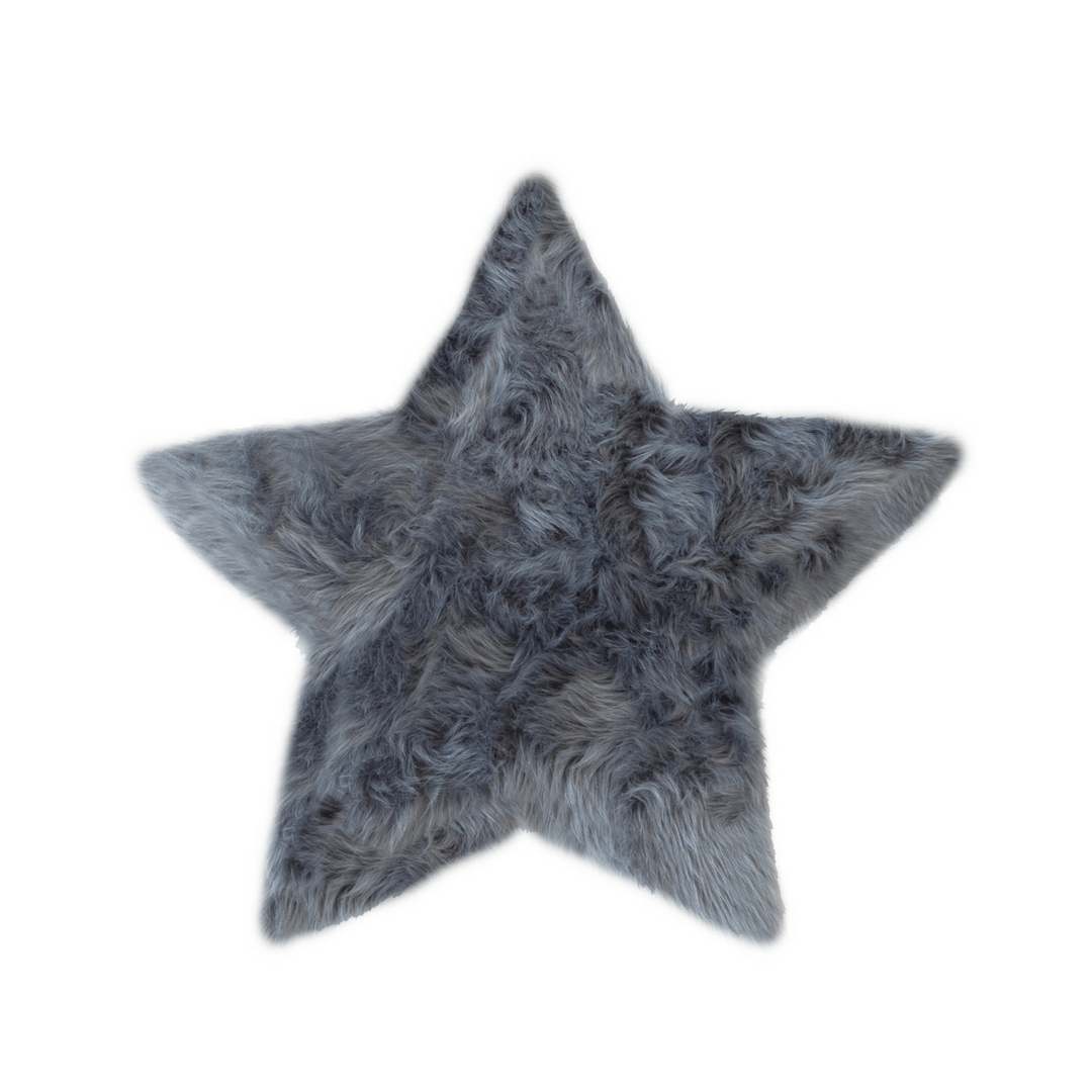 Faux Sheepskin Star Area Rug - 2