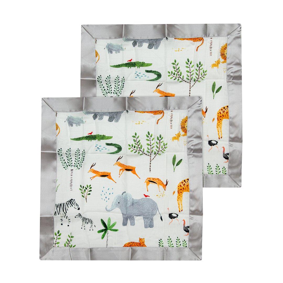 Safari Jungle Security Blanket Set