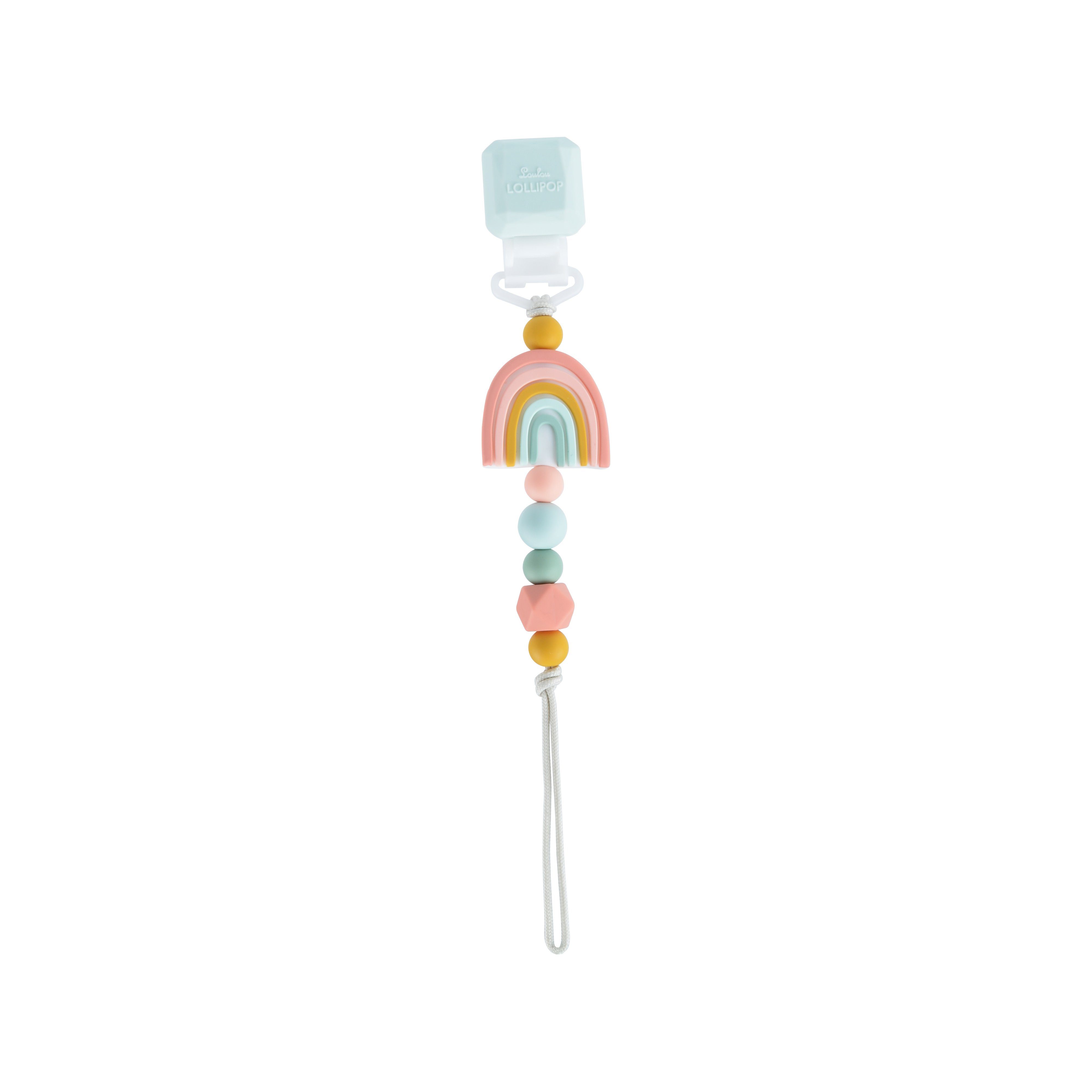 Rainbow Darling Pacifier Clip