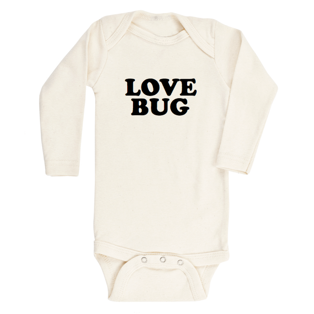 Love Bug Longsleeve Organic Bodysuit - 12-18m